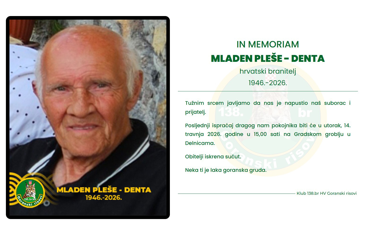 M.Pleše-Denta istaknuta