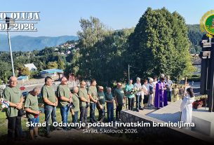 SKRAD -ODAVANJE POČASTI HRVATSKIM BRANITELJIMA