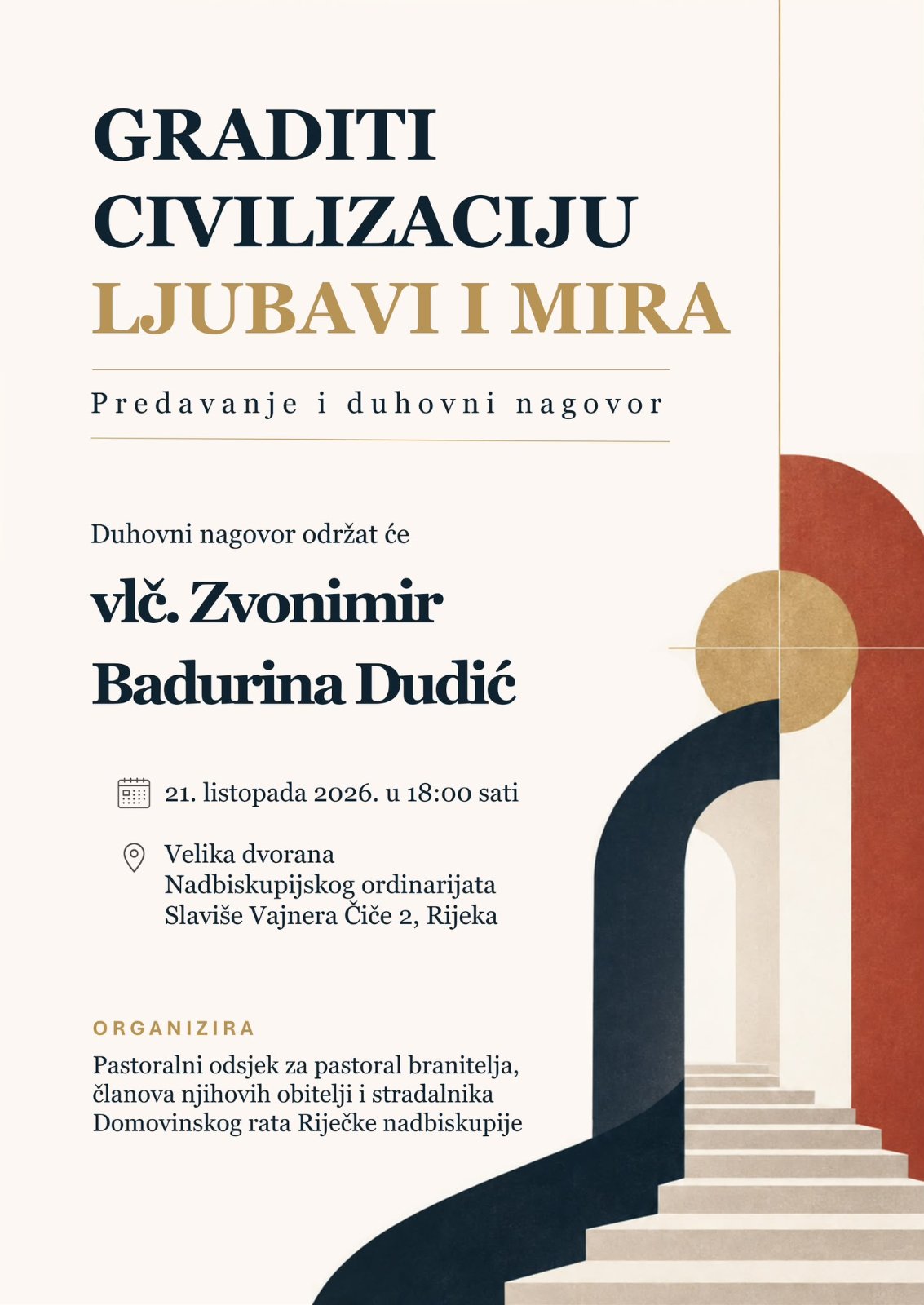 NAJAVA: PREDAVANJE I DUHOVNI NAGOVOR